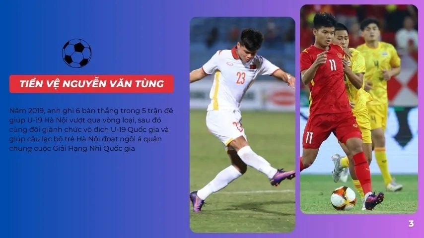 Nguyễn Văn Tùng từng xuất thân từ chương trình cầu thủ nhí